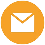 Orangener E-Mail Button.